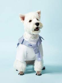 PETSIN Pet Casual Fashion Spring/Summer/Fall/Winter 2 In 1 Elastic Pet Vest,Dogs,Casual,Dog Clothes - White - View 7