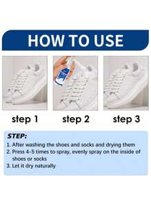 100ml Shoe & Sock Deodorizer Spray, Eliminates Odors, Athletic Shoes Odor Eliminator,Kitchen,Bathroom,Home,Household Supplies