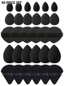 50-10pcs Makeup Sponge Set, Makeup Blender, Professional Makeup Blending Sponge Wholesale, Hoarding, Super Soft Concealer Sponge, Facial Makeup Tools, Suitable For Foundation, Powder, Toner,Makeup,Cheap,Room Decor,Vanity,Travel,Bedroom,Makeup Accessories,Puff,Makeup Blender,Powder Puff,Makeup Sponge,Cheap,Stocking Stuffers,Makeup,Makeup Tools,Cheap Stuff,Gifts,Gifts For Women,Christmas Gifts,Giveaways,Travel,Cheap Stuff,Travel Essential - Black - View 9