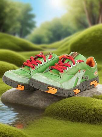 TMA EYES 1 par de zapatos planos cómodos y antideslizantes para caminar al aire libre, de estilo retro y moda, hechos a mano en auténtico con cordones, para mujer, tallas grandes