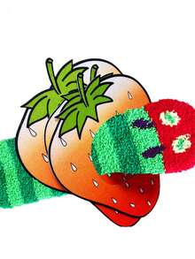 hoojojo 2 Pairs Of Sock Figurines, Hungry Caterpillars, Soft Handmade Dolls, Fun Socks, Character Performance Props, Storytelling Props, Holiday Gifts, Party Decorations, Perfect For Family, Gatherings, Back To School, And Classroom Interactions