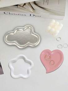 珠宝手链收纳托盘、照片摆件、摄影道具背景装饰树脂摆件、珠宝收纳板、珠宝收纳托盘、珠宝架、创意珠宝收纳配件，适用于家庭房间、客厅、办公室装饰，适合女性收纳整理器旅行必需品返校宿舍收纳秋季装饰