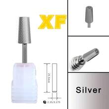 RolinStar 6.6 大号梯形锥形金银钢硬质合金铣刀指甲钻头修甲修脚