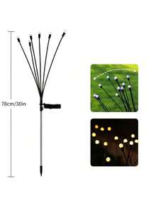 Horror Eyeball Solar Garden Light Halloween Decoration Outdoor Flickering Firefly With Ghost Light Solar Halloween Light Suitable For Lawn, Patio, Party Decoration - Multicolor - View 14
