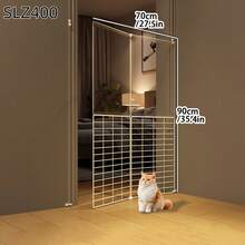 Cat Barrier Gate, Indoor Home Use Cat Deterrent Fence, Balcony Pet Isolation Divider For Cats & Dogs - Multicolor - View 5