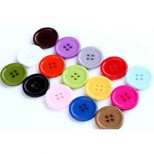 1 Inch (25mm) 15 Colors Assorted Buttons Sewing Flatback Button Multicolors Pack Of 90 With Box (Each Color 6 Pcs) - Multicolored - View 5