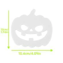 5 件万圣节硅胶 PVC 南瓜杯垫，尺寸 4.1 英寸 X 3.9 英寸，自发光，夜光杯垫，适用于厨房、餐厅、办公室等。 - 彩色 - 查看 3