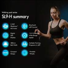 BLACK LORD Treadmill Walking Pad Gym Fitness Foldable - Black - View 2