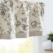 Flower Black On Beige
