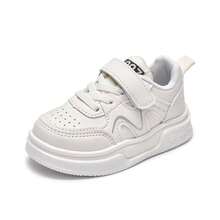 Zapatos para bebe, zapatos deportivos para niños,Zapatos infantiles de estilo minimalista y moderno,zapatos blancos coreanos de suela blanda para niñas - Blanco - Ver 5