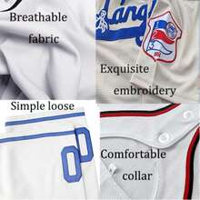 Kekambas Josh Gibson Jerseys #20 Homestead Grays National League Baseball Jersey Casual Sports Shirt Button Embroidered Training Match Sports Baseball Shirt - Grey - View 5