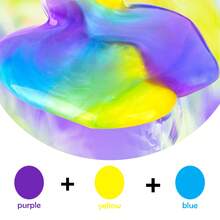 8-28 piezas Mini Slime Party, Slime pre-hecho amarillo, azul, morado, Slime espacial a granel, Paquetes de Slime elástico y no pegajoso de la galaxia - Multicolor - Ver 4