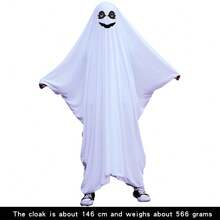 三种白色鬼魂斗篷，长度分别为 80cm/94cm/146cm，万圣节派对鬼魂斗篷 - 彩色 - 查看 11