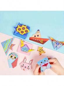 108-kolorowy kreatywny zestaw origami – 54 wyjątkowe wzory, idealny do majsterkowania i zajęć edukacyjnych, idealny do projektów klasowych i jako upominki na przyjęcia, poprawia koncentrację i skupienie, świetny prezent urodzinowy dla dzieci, prezenty na powrót do szkoły dla chłopców i dziewcząt