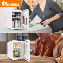 Mini Car Refrigerator With Window & Handle - 4L/6-Can Portable Fridge For Car/Home/Office/Dorm, Electronic Cooling & Heating, Ideal For Cosmetics/Drinks/Fruits - US A Type Plug(110-127V) - View 5