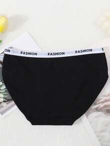 12pcs/Pack Random Color Girls' Stretchy Comfortable Panties, Cute Candy Color Fashion Underwear For Girls - Multicolor - View 3