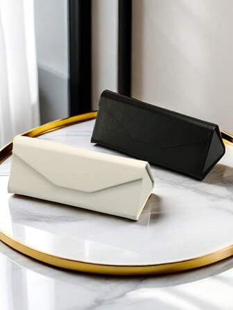 Creative Portable Cross Pattern Foldable Box Triangle Glasses/Sunglasses Case