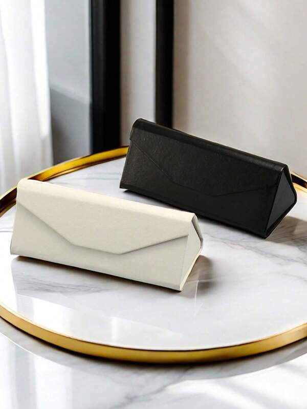 Creative Portable Cross Pattern Foldable Box Triangle Glasses/Sunglasses Case