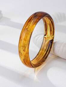 4 Pc Resin Cuff Bracelet Women Acrylic Arm Cuff For Daily Wear , Resin Bangles - Multicolor - View 9