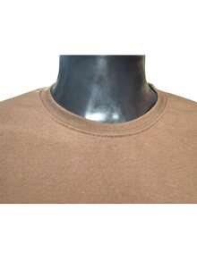 Men's Slim Fit Polyester Shirt - Comfort And Style For Everyday Everyone Regular Fit No Shirt - Rust Brown - View 4