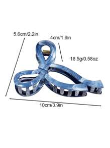 1 Stück/3 Stücke/4 Stücke/11 Stücke geometrisches Muster lässige ABS Kunststoff (ABS Harz) 2025 neue Batik-Textur quadratische Haarklammern für Frauen, Marmor Muster Haarklammern, modische einfache Haarspangen für Strand, Reise, Party, Urlaub, Schulanfang, süße Hochsteckfrisur Haarzubehör Beauty Haarklammer Herbst Accessoires Herbst Winter Schleifen