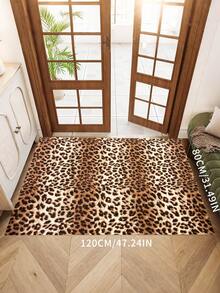 Leopard Print Carpet, Square, Suitable For Office, Entrance, Indoor Decoration, Also Suitable For Christmas, Halloween, Easter And Thanksgiving Decoration - Multicolor - View 22