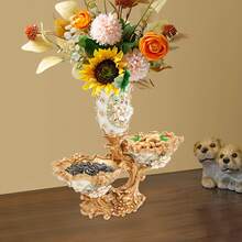 Fruit Bowl, Resin Fruit Bowl Plate, Decorative Fruit Bowls - Gold - View 4