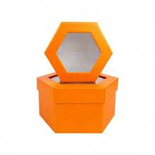 2pcs Hexagon Gift Boxes, Solid Color Stationery Desk Storage Boxes, Suitable For Birthday, Wedding, Graduation Gift Packaging School Supplies, Back To School
