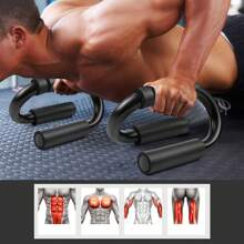1 Stück Liegestützgriffe mit Schaumstoffgriff, rutschfest für Planks und Calisthenics Krafttraining