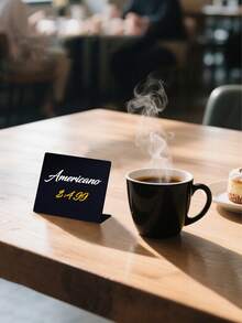 3/6/12pcs L-Shaped Mini Chalkboard Signs Acrylic Chalkboard Buffet Tags Small Black Food Display Stands For Message Board Signs, Weddings, Tents, Birthday Parties ﻿,Christmas Decoration,Bedroom Decor,Room Decor Bedroom,Christmas Gifts,Christmas Decorations,Christmas Decorations Home