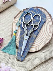 Bộ 3 kéo thép không gỉ Giáng sinh cổ điển, dụng cụ may vá thủ công Giáng sinh, kéo thêu, gói quà DIY, kéo tua rua trang trí có tay áo bảo vệ - Nhiều màu - Xem 12