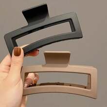 爪夹 1/2/3 件长方形发夹，适合浓密头发，坚固爪夹，蝴蝶发夹，时尚发饰，女士秋季配饰 - 彩色 - 查看 10