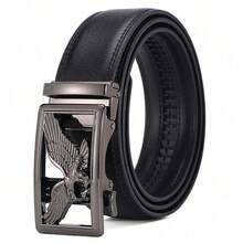 Men's Fashion Business Luxury Vintage Designer Brand Genuine Leather Belt High Quality Women Genuine Leather Dress Strap For Jeans - 黑色 - 查看 1