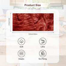 6 Pack Terracotta Cheesecloth Table Runner 35x120 Inch 10Ft Rustic Gauze Cheese Cloth Thanksgiving Table Runner Sheer Cheesecloth Table Runners For Wedding Party Bridal Shower Decoration - Terracotta - View 4