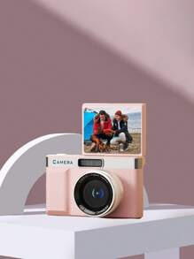 Flip Screen Design Digital Camera, 8X Zoom, Electronic Image Stabilization,4800W Pixel, Travel Photography (No Card)