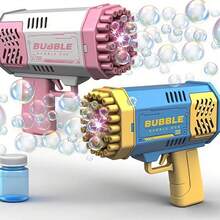 2Pcs Toys For 3-8 Year Old Boys Girls: 2 Pack Bubble Machine For Kids With Bubble Solution, Gifts For 3 4 5 6 7 8 Years Old Boy Birthday Toy For Kid Toddlers Ages 4-6 Outdoor Wedding Bubbles Wands - 粉色 - 查看 11