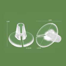 2pcs/Set Summer New Flip Flops Forefoot Pad Thong Sandals Insoles, Comfortable Anti-Pain Washable Silicone Forefoot Pad Suitable For Sandals, Flats, High Heels - Clear - View 6