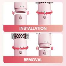 6 In 1 Air Wrap Hair Styler - Hair Dryer Brush Set, Powerful Multi-Styler Blow Dryer Brush With Auto-Wrap Curlers, Thermal Brushes For Drying/Curling/Straightening - Xem 11