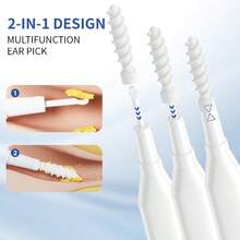 [JUN CAN]2025 Ear Wax Removal Tool Multifunctional Spiral Ear Cleaner Q Grips Earwax Cleaning Tool With 9 Repacement Tips Washable Ear Wax Removal Kit For Deep Cleaning Ear Picks - như hình ảnh - Xem 5