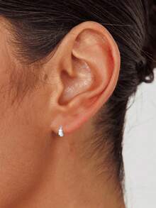 1 khuyên tai bạc 925 hình 12 cung hoàng đạo - Món quà thời trang và tinh tế dành cho phái nữ - Bông tai đơn - Xem 3