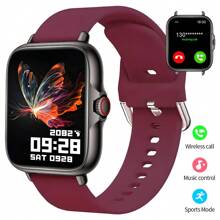 Montre connectée avec écran tactile full touch de 2,01 po, bracelet en silicone unisexe. Montre connectée sport avec podomètre, compteur de calories, modes d'entraînement multiples, alarme, rappel d'appel et de message, compatible Android et iOS. Convient comme cadeau de mode pour hommes/femmes