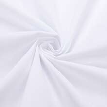 [Tedelon]56% Polyester 40% Cotton 4% Spandex ,Slim Fit Dress Shirt - White Formal/Casual Shirt With Contrast Collar & Cuff Details, Breathable Cotton Blend For Business, Daily Wear - 白色 - 查看 3