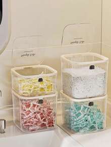 1/2 hộp đựng bột giặt, lọ đựng có nắp, hộp đựng dung tích lớn, bột giặt/nước giặt, hộp đựng viên giặt, hộp đựng đồ dùng vệ sinh, đồ gia dụng, thích hợp sử dụng trong phòng giặt, phòng tắm, nhà vệ sinh, phụ kiện phòng tắm. - Nhiều màu - Xem 3