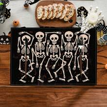 1/4/6件万圣节系列餐垫，主要属于万圣节，节日餐垫，适合派对厨房餐厅装饰，防滑耐热，万圣节快乐餐垫农舍室内厨房餐桌装饰家庭派对，适用于厨房餐桌，室内/室外可洗餐垫可擦拭桌垫。