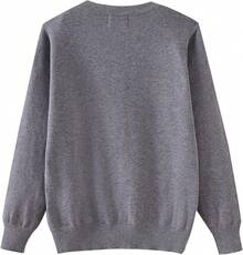 UMELOK Girls' Cardigans Sweater Cotton Button Solid Long Sleeve Knit Sweaters