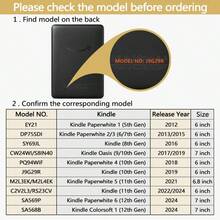 Protective Case For Kindle 658 2024 2022 2019 10th Paperwhite 5 7 11th Colorsoft 12 Th - màu đen - Xem 3