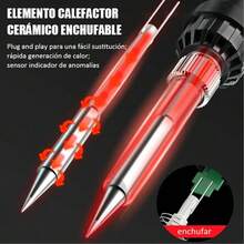 Estación De Cautín Tipo Lápiz Y Pistola De Calor 2 En 1 - Tipo de Enchufe B USA (110-127V) - Ver 4