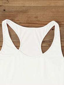 Customized Personalized Gifts, Single Ladies Customization, Add Your Own Text/Picture Design Your Own Personalized Print, As A Gift For Girlfriend, Couple Dating Shirt, White Summer, Gym Wear, Aesthetic Custom Top, Mother's Day Gift, Casual Everyday - White - View 7