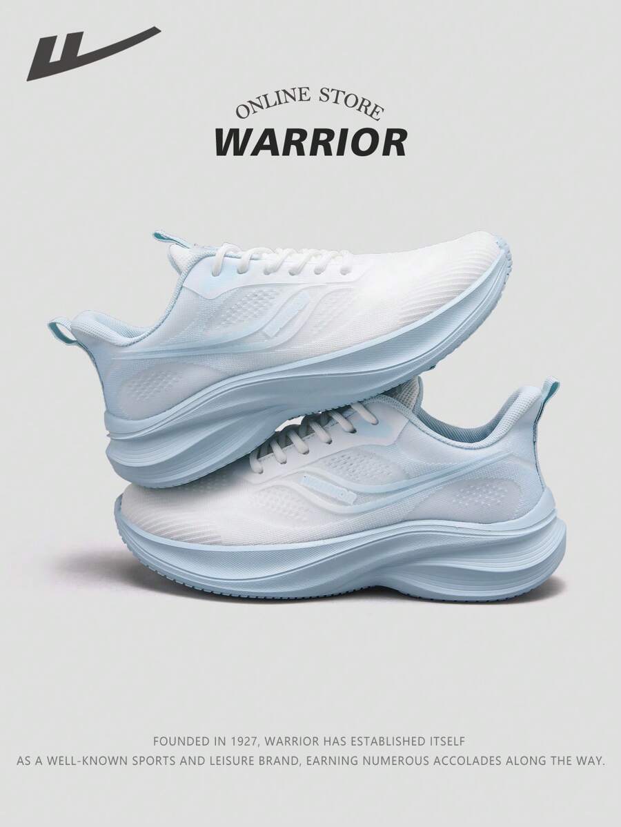 WARRIOR 1 Par Zapatillas de Correr para Mujer 2025 Nueva Serie Guerrera, Color Azul, Cordones, Parte Superior de Malla Transpirable, Suela Ligera y Suave, Adecuado para Correr al Aire Libre, Fitness, Caminar, Ir al Trabajo y Uso Estudiantil, Popular entre los Jóvenes