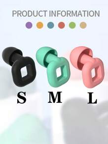 6pcs Noise-Proof Ear Plugs For Sleeping (3pairs), Soft Silicone Earplugs For Noise Reduction, Reusable Hearing Protection Earplugs For Sleep, Work, Snore, Concert, S M L